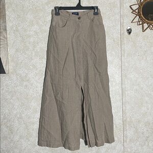 GAP Tan Maxi Skirt with front slit